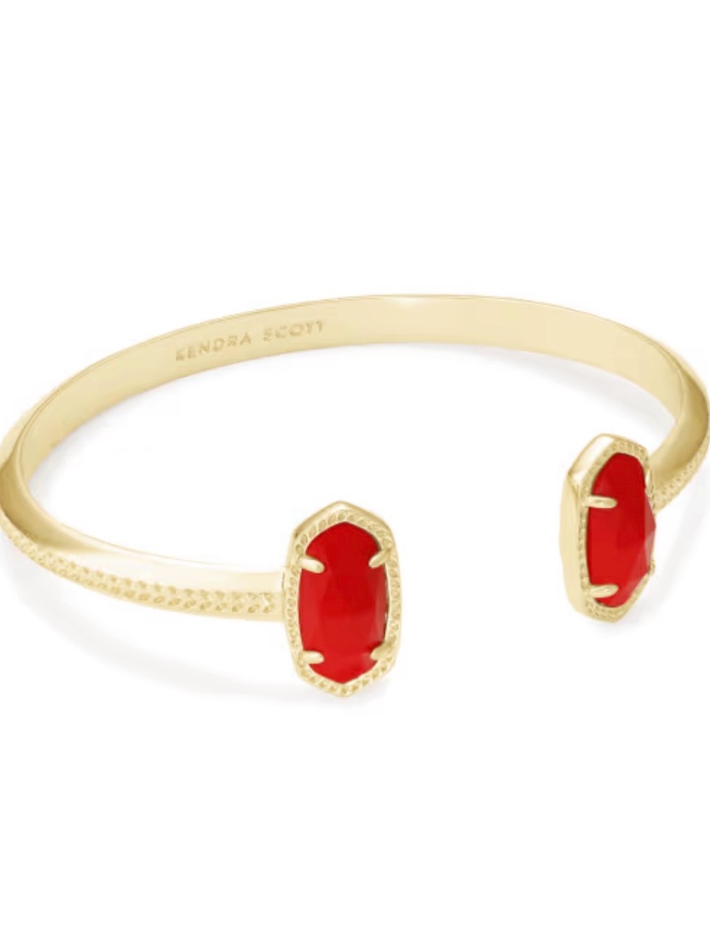 Kendra Scott Elton Red Gold Open Cuff Bracelet
